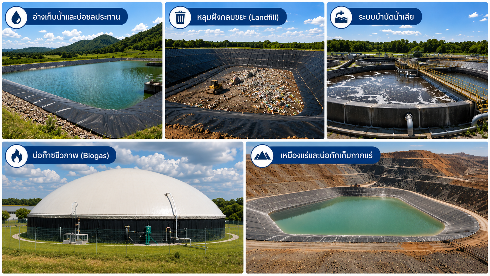 Geomembrane คืออะไร? ทำไมถึงสำคัญต่อการป้องกันการรั่วซึม?