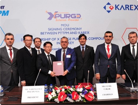 MOU Signing Ceremony between GCM and KAREX for Distributorship of X-PURGE Purging Compound